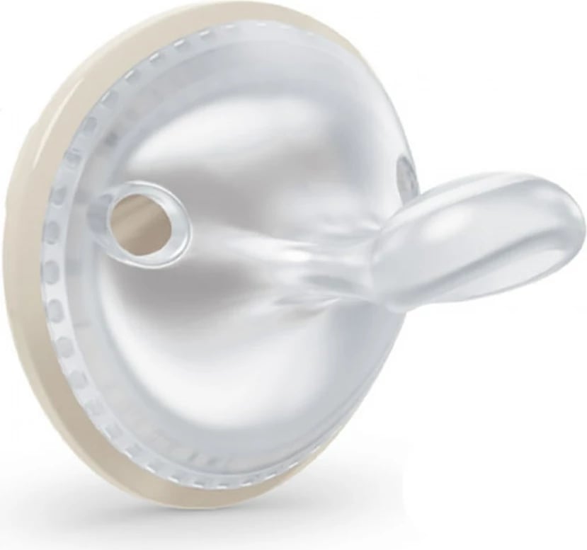 cicë qetësuese NUK MommyFeel 0-9 muaj silikon pa BPA, set 2 copë, blu/gri