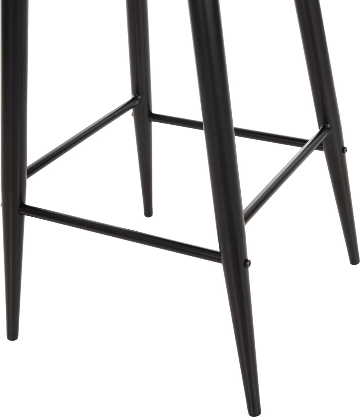 Karrige për bar mesatare VANESSA FH9300.12 polipropilen & metalike, e zezë, 45,5x46x97H cm., set prej 2 copë