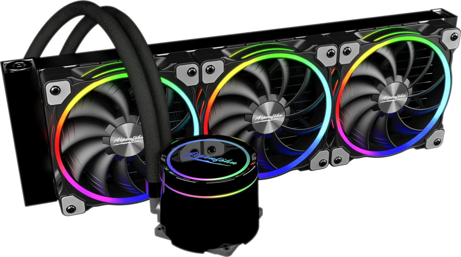 Ftohës me ujë EKL Alpenföhn Gletscherwasser 360 High Speed, RGB