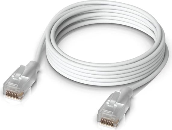 Kabëll rrjeti Ubiquiti UACC-Cable-Patch-EL-2M-W, Cat6, 2 m, Translucent, i Bardhë