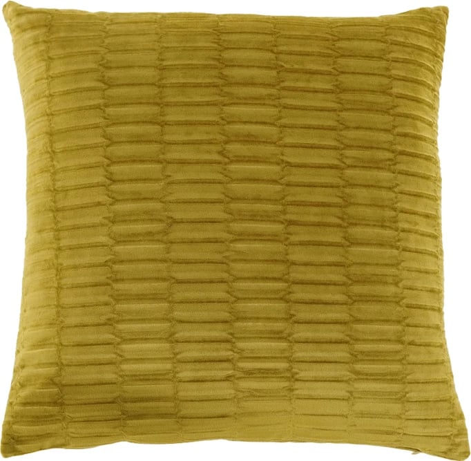 Jastëk dekorativ Repousse, kadife, ngjyrë ari, 45x45cm