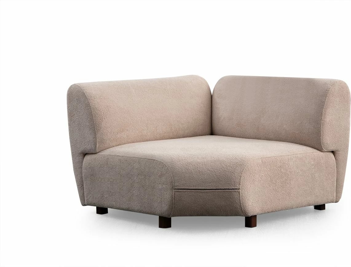 Këndare Pavia, kënd 3 pjesësh, ngjyrë krem, Atelier del Sofa