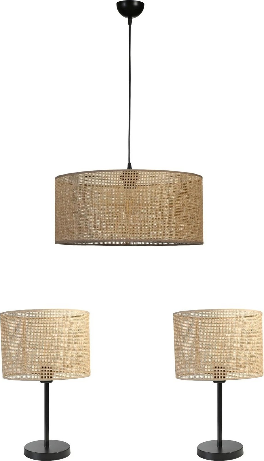 Set llambë tavani dhe llambë tavoline Opviq, 8870-4, bezhë