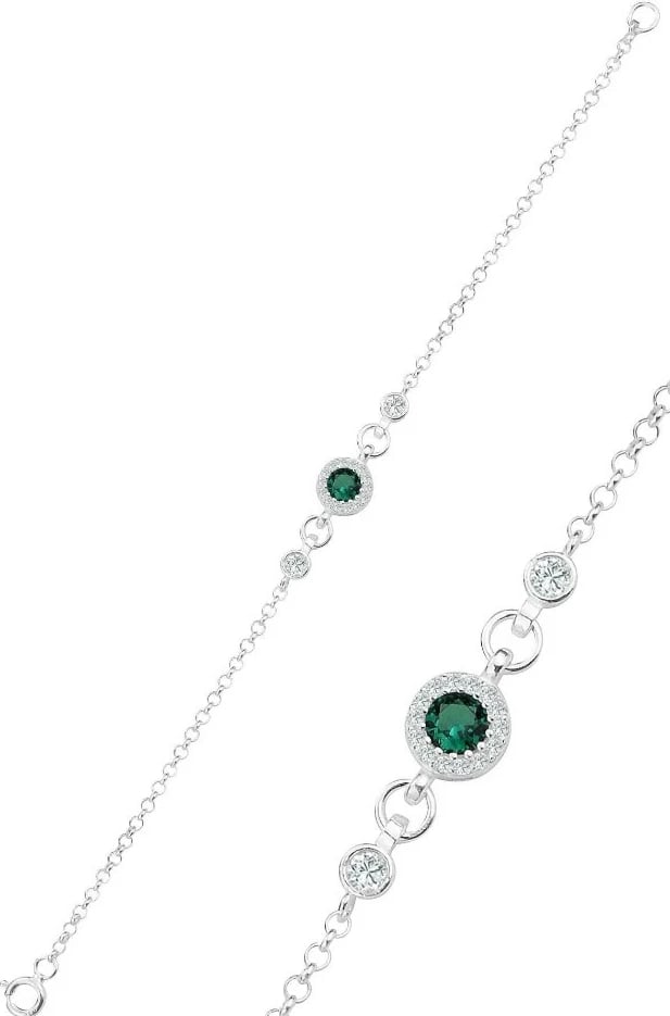 Byzylyk argjendi Jumeon, ngjyrë e gjelbër, SGTL12321