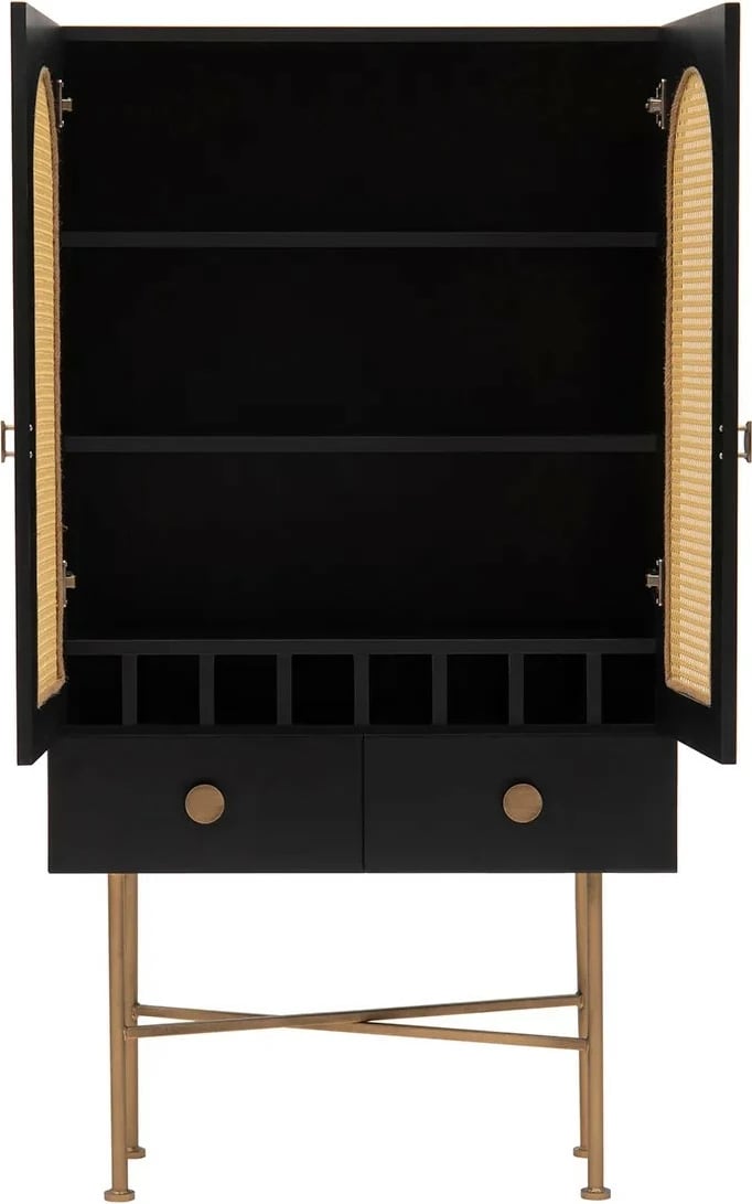 Konsol Skye Decor Cliff 150, e zezë