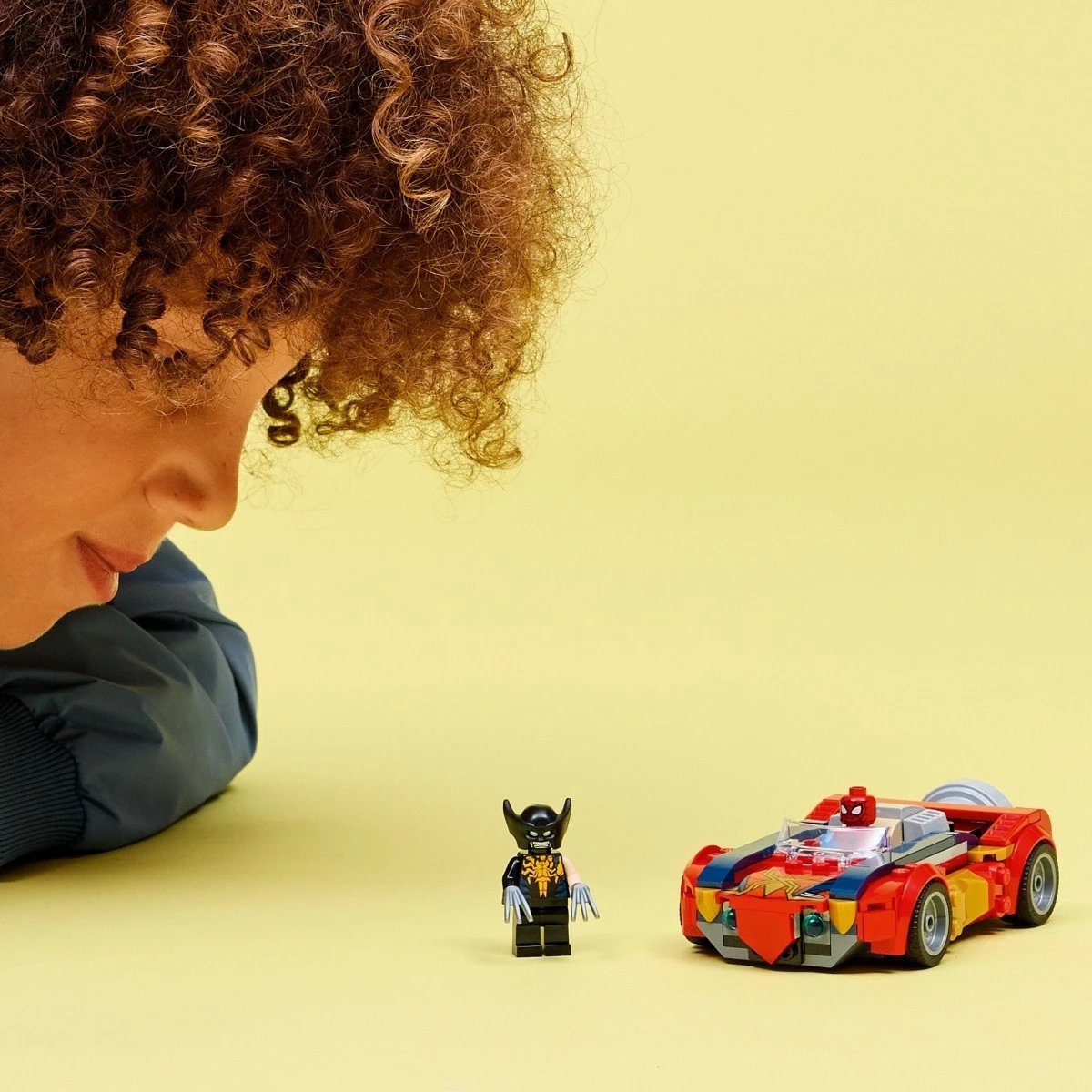 Set ndërtimi, LEGO Marvel, 76336, 134 pjesë, me minifigurat Spider-Man dhe Venomized Wolverine, 7+