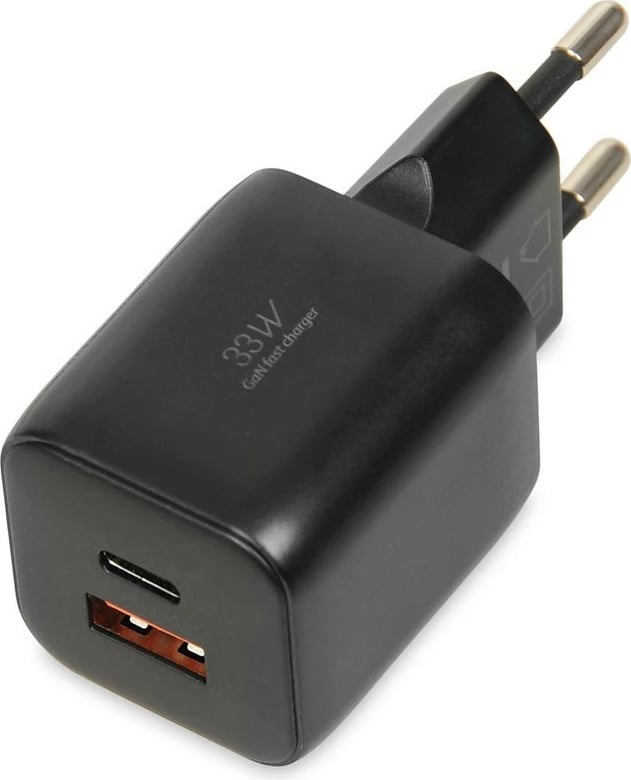 Karikues muri iBOX C42B, 33W, 2 porta (USB-C & USB-A), me kabllo USB-C, Zi