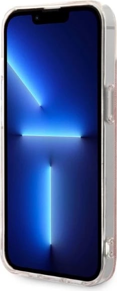 Set mbështjellës Guess GUBPP14MH4EACSP me karikues wireless për iPhone 14 Plus 6.7", rozë