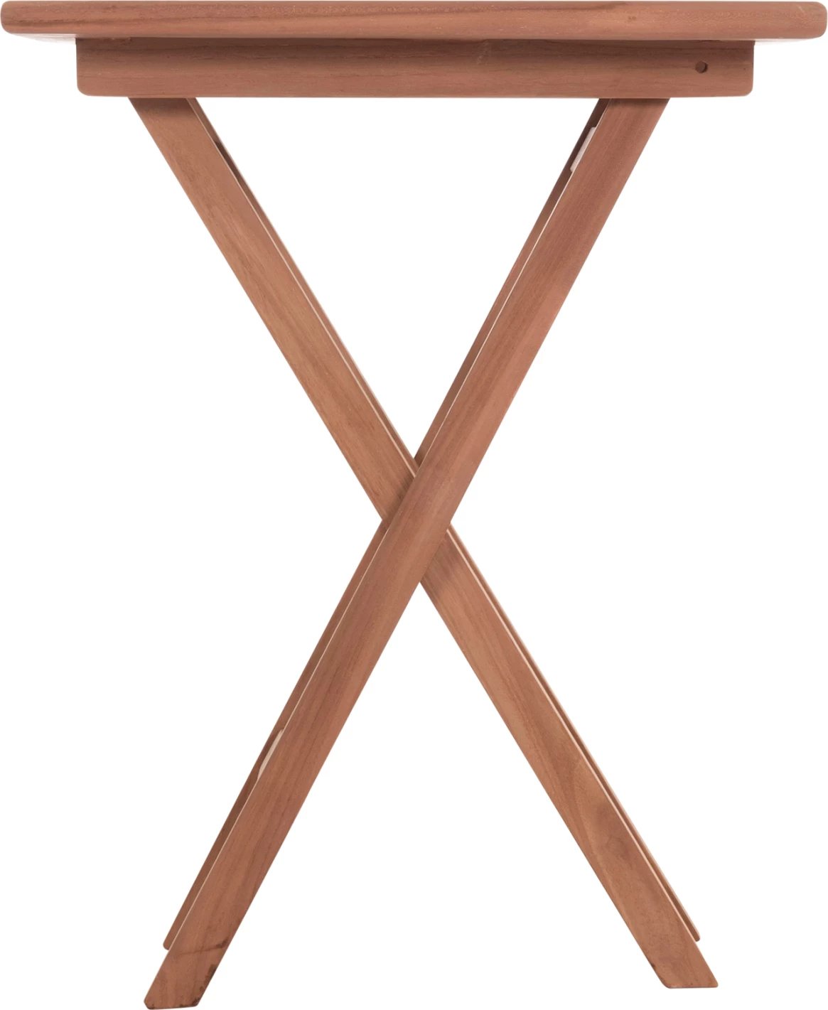 Tavolinë katrore palosëse ERIS, dru tik natyral, 60x60x75cm