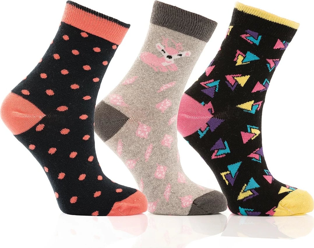 Set çorapash (3 copë), Jumeon, 001-000277, shumëngjyrëshe