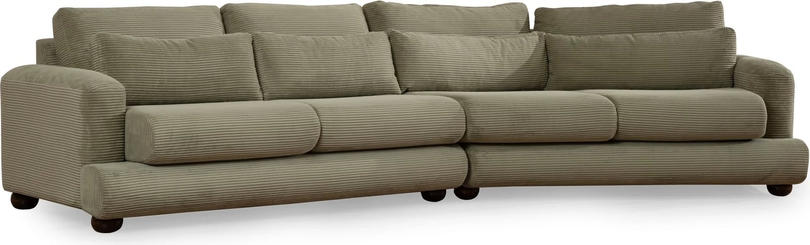 Kauç katër vendësh, ngjyrë e gjelbër, River 4 Seater Right (L2-Xc Right)