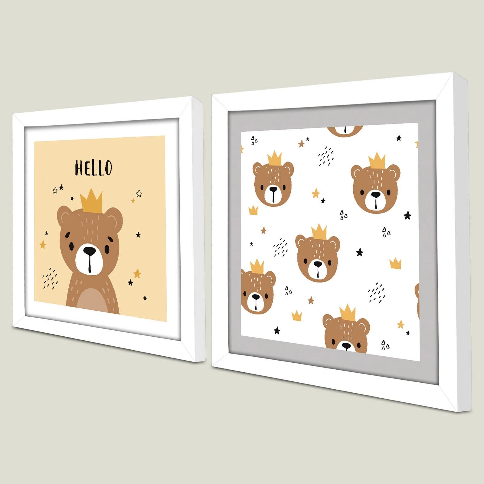 Pikturë dekorative me kornizë MDF (2 copë), Wallity, 2P3333BCT-013