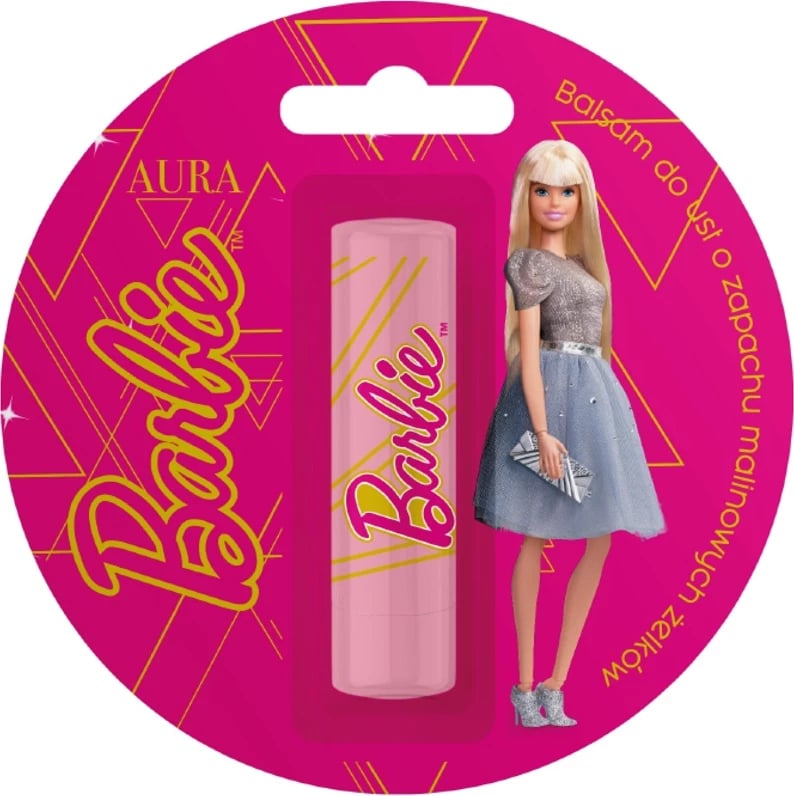 Balsam për buzë Aura Barbie për femra malinowe żelki 3.8g