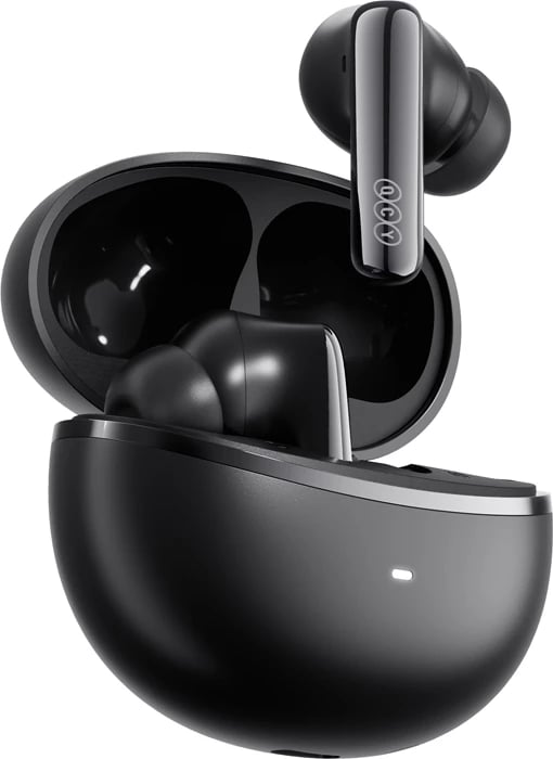 Kufje TWS QCY MeloBuds N70 HT18 ANC LDAC Bluetooth 6.0 deri 50h USB-C karikim pa tela IPX5 të zeza