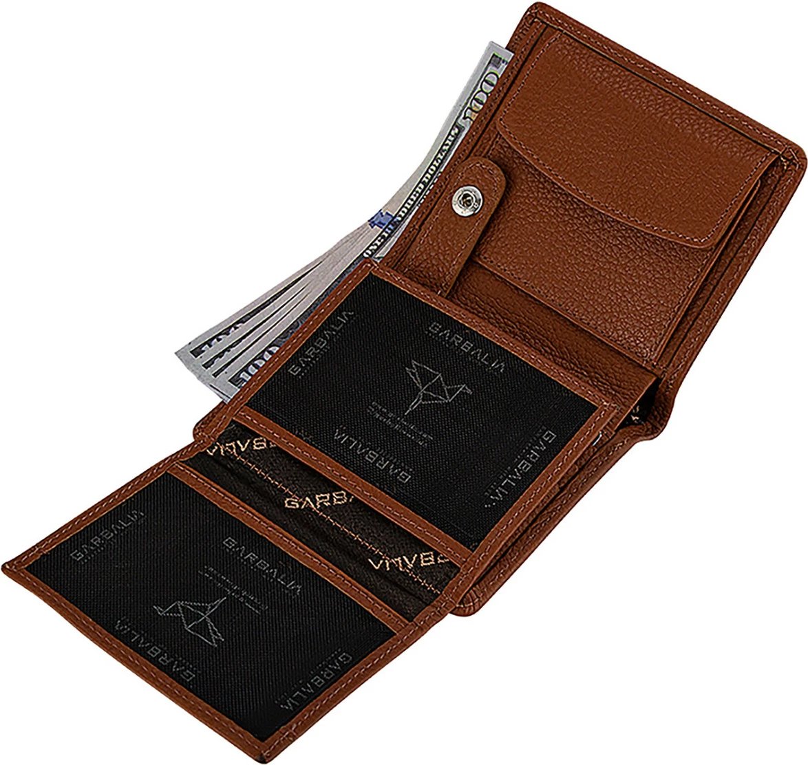 Portofol për burra, lëkurë natyrale, ngjyrë tan, Zoozie Bags, Kanada