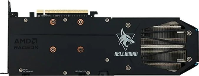 Kartë grafike PowerColor RX 9060 XT 8GB, GDDR6, 3 fan, E zezë