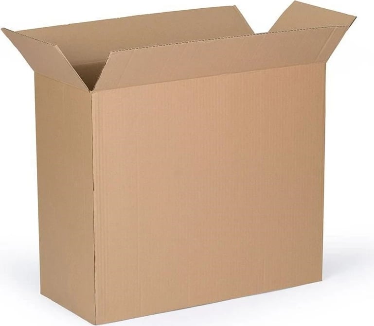 Kuti kartoni me klapa, CARERO, 600x400x1200 mm, 5-shtresë, 580 g/m², 1.99 kg, kafe