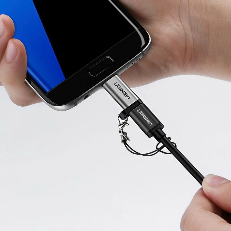 Adapter Ugreen USB Type C në micro USB 50590, Gri