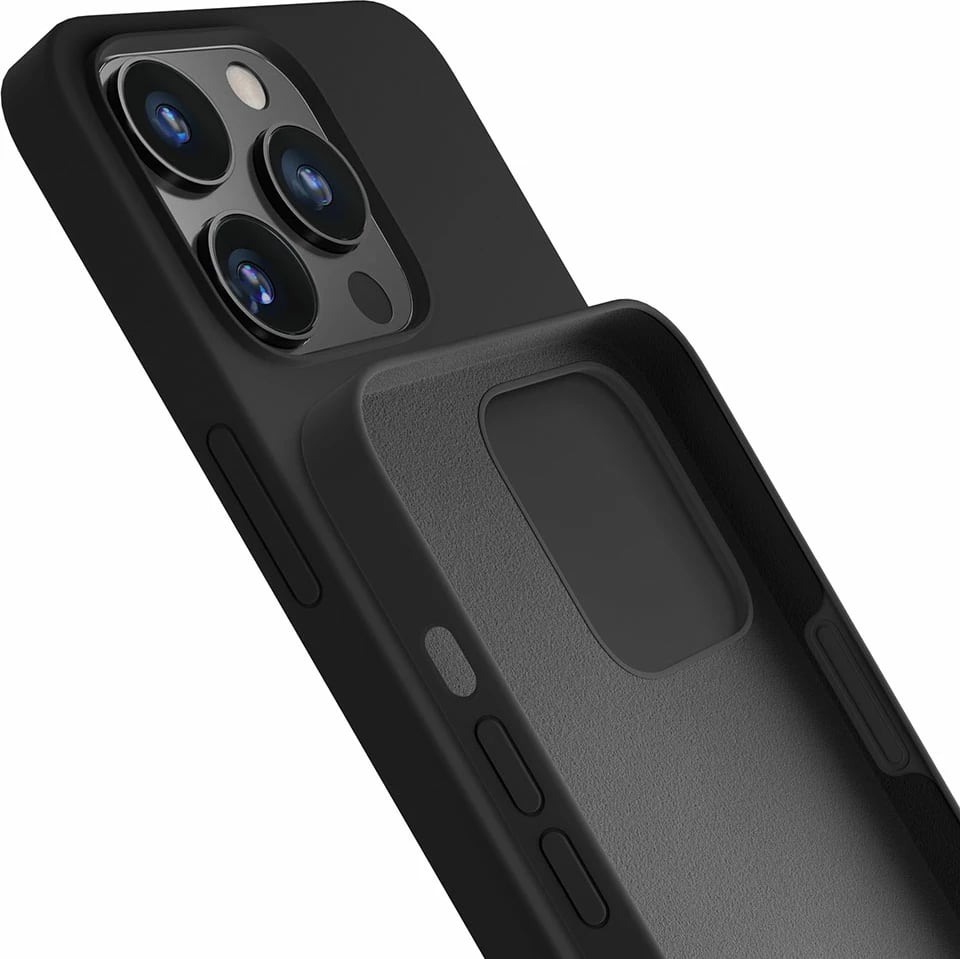 Mbështjellës silikon për celular 3mk, iPhone 13 Pro Max, i zi