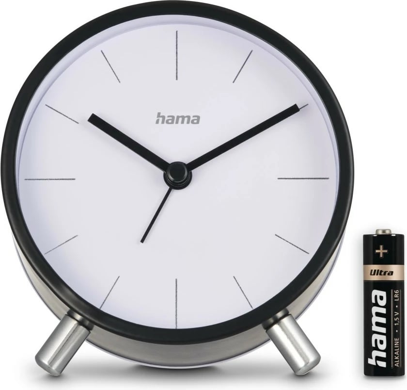 Orë alarmi Hama 222226, analoge, e zezë