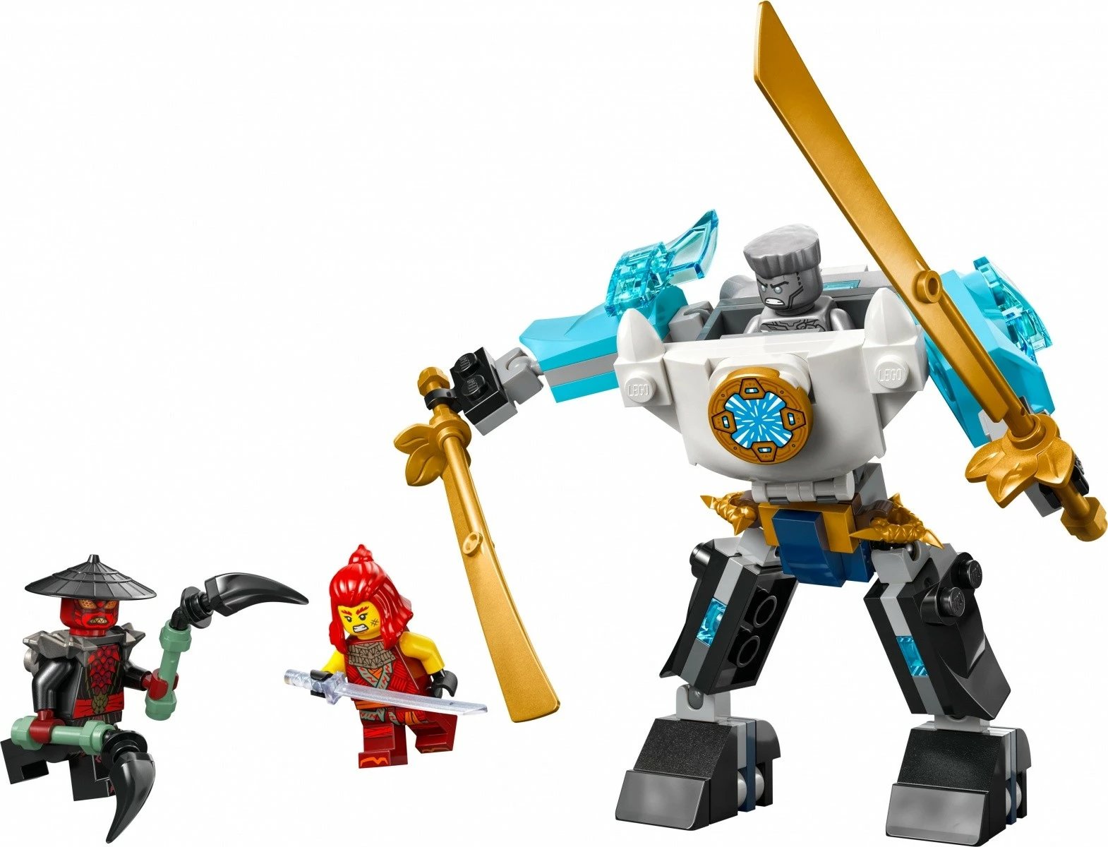 Set LEGO Ninjago Zane's Battle Armor Mech 71827, 92 pjesë, për fëmijë