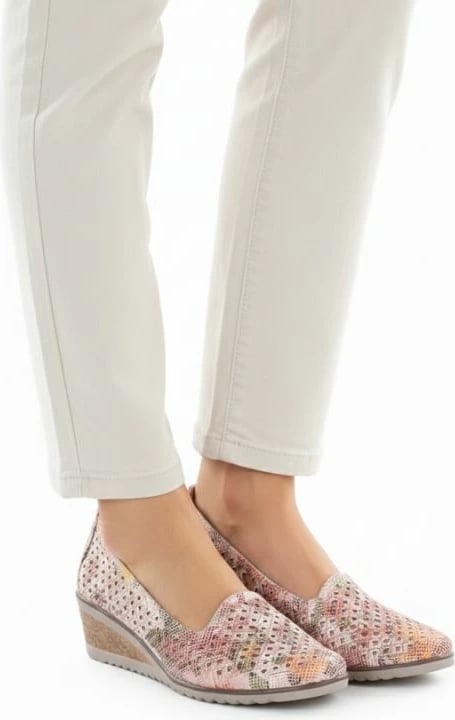 Këpucë wedge për femra Potocki, shumëngjyrëshe