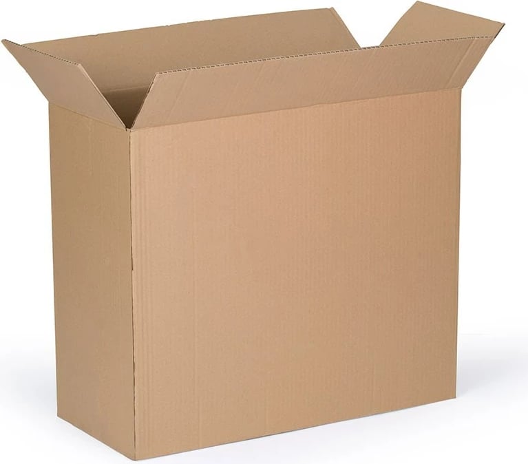 kuti kartoni me flap, CARERO, 500x300x1000 mm, pesështreshe valëzuese 580 g/m2, kafe