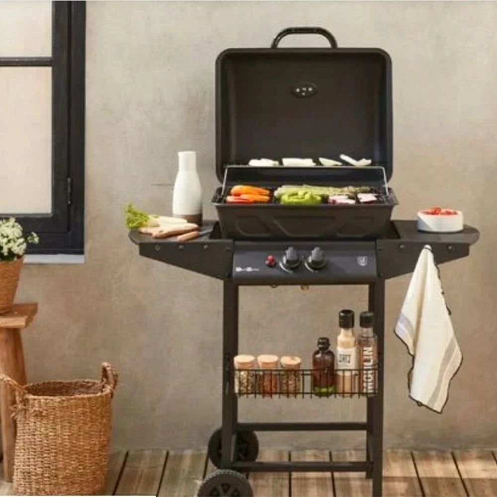 Grill Barbecue me Gaz KOOPMAN 2 Djegës, Y100x97x55cm