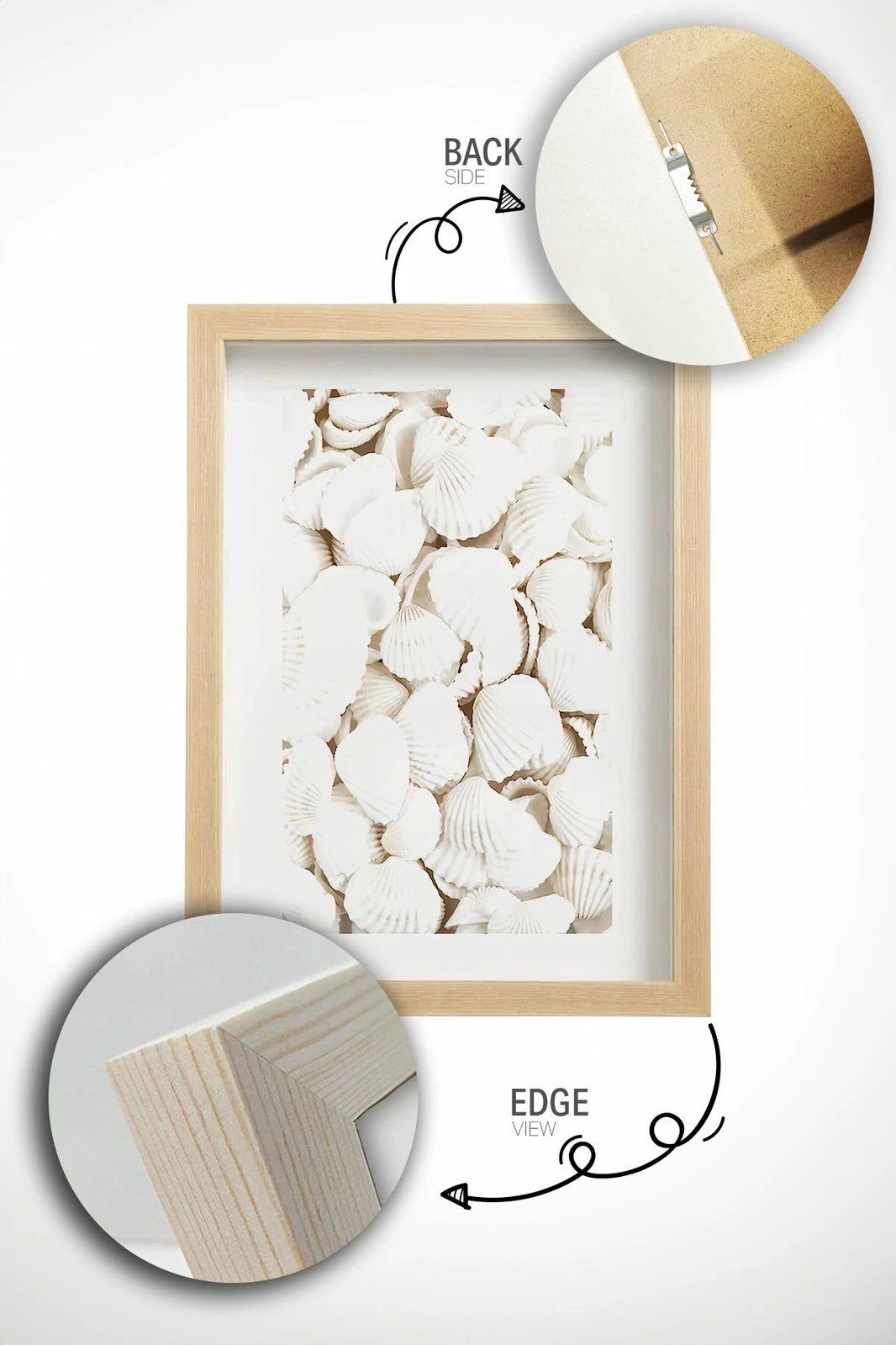 Set pikturash dekorative me kornizë, 6 copë, Wallity, Artavessastko15