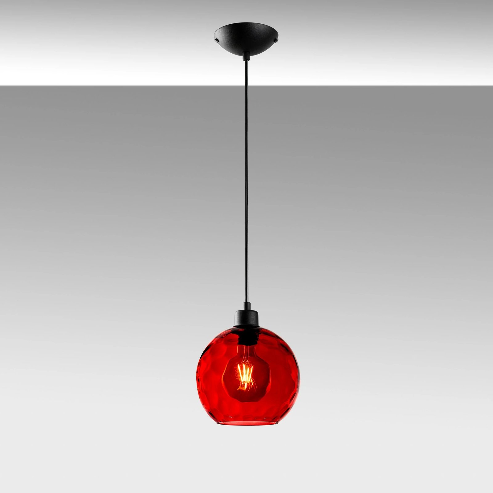 Llambë tavani Opviq Benek, metal i kuq, 20-14301