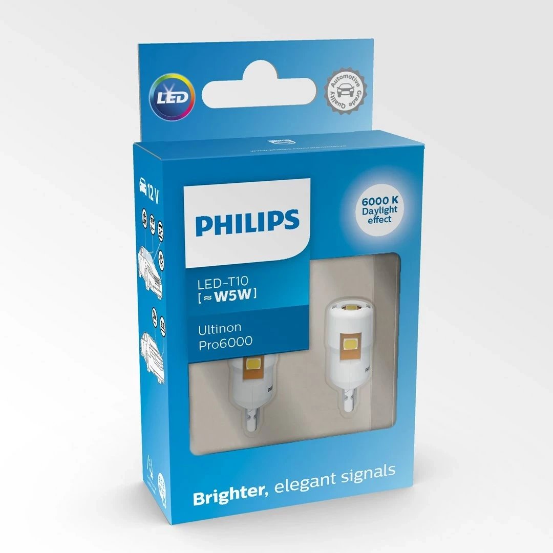 Llamba sinjalizuese LED Philips Ultinon Pro6000 SI 11961CU60X2, 12V, Cool White, 2 copë
