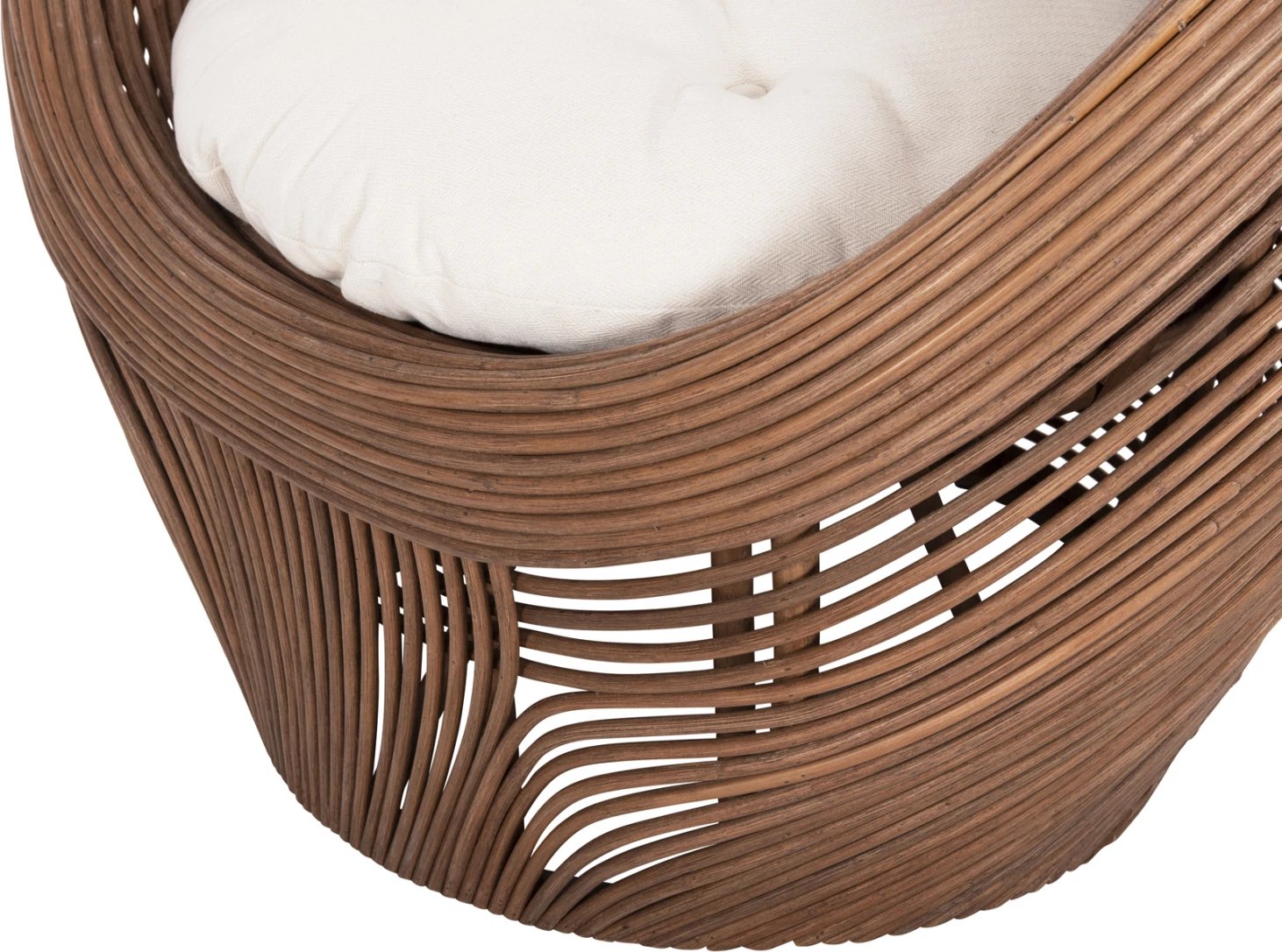 Karrige CIRCE FH9883, ratan kafe, jastëk ecru, 100x74x112.5H cm