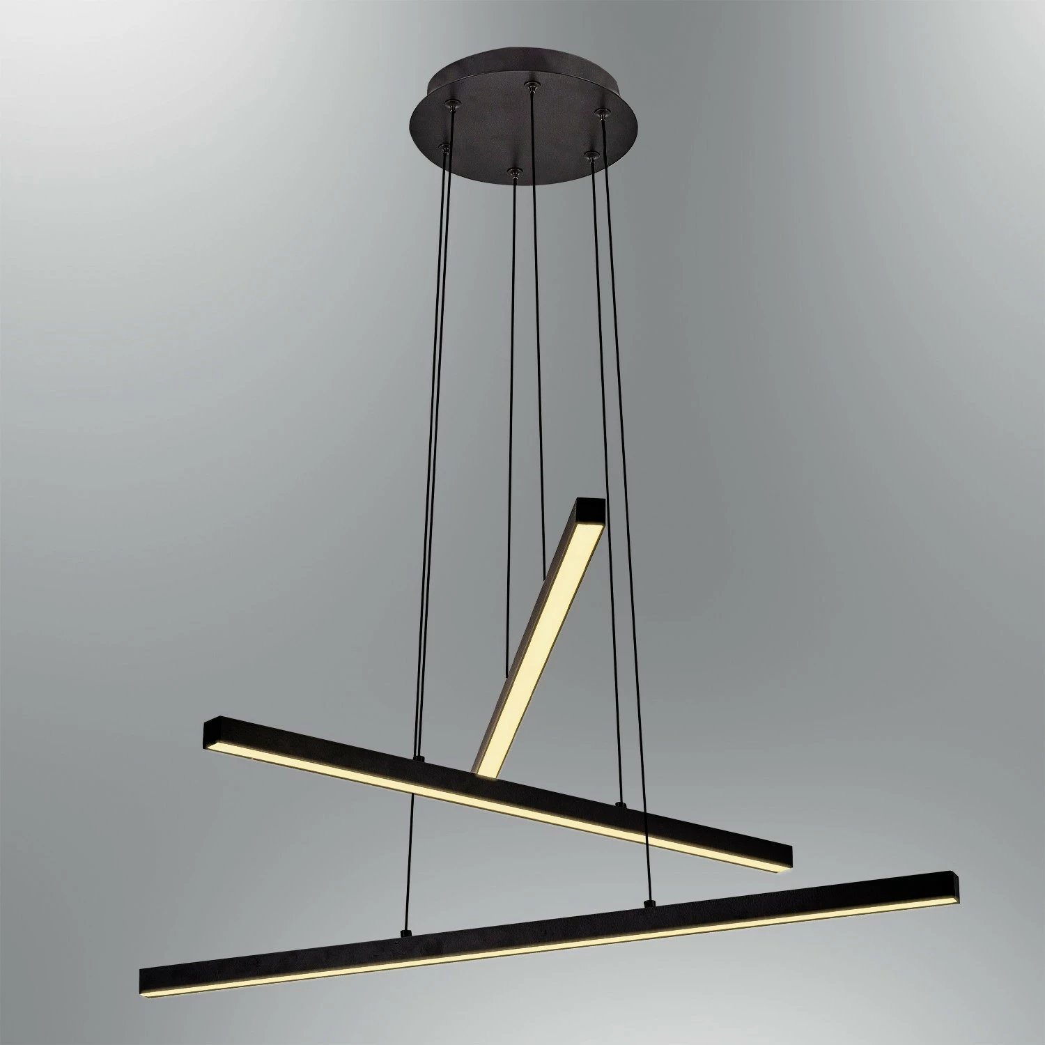 Llambë varëse moderne Opviq, L1244, e zezë