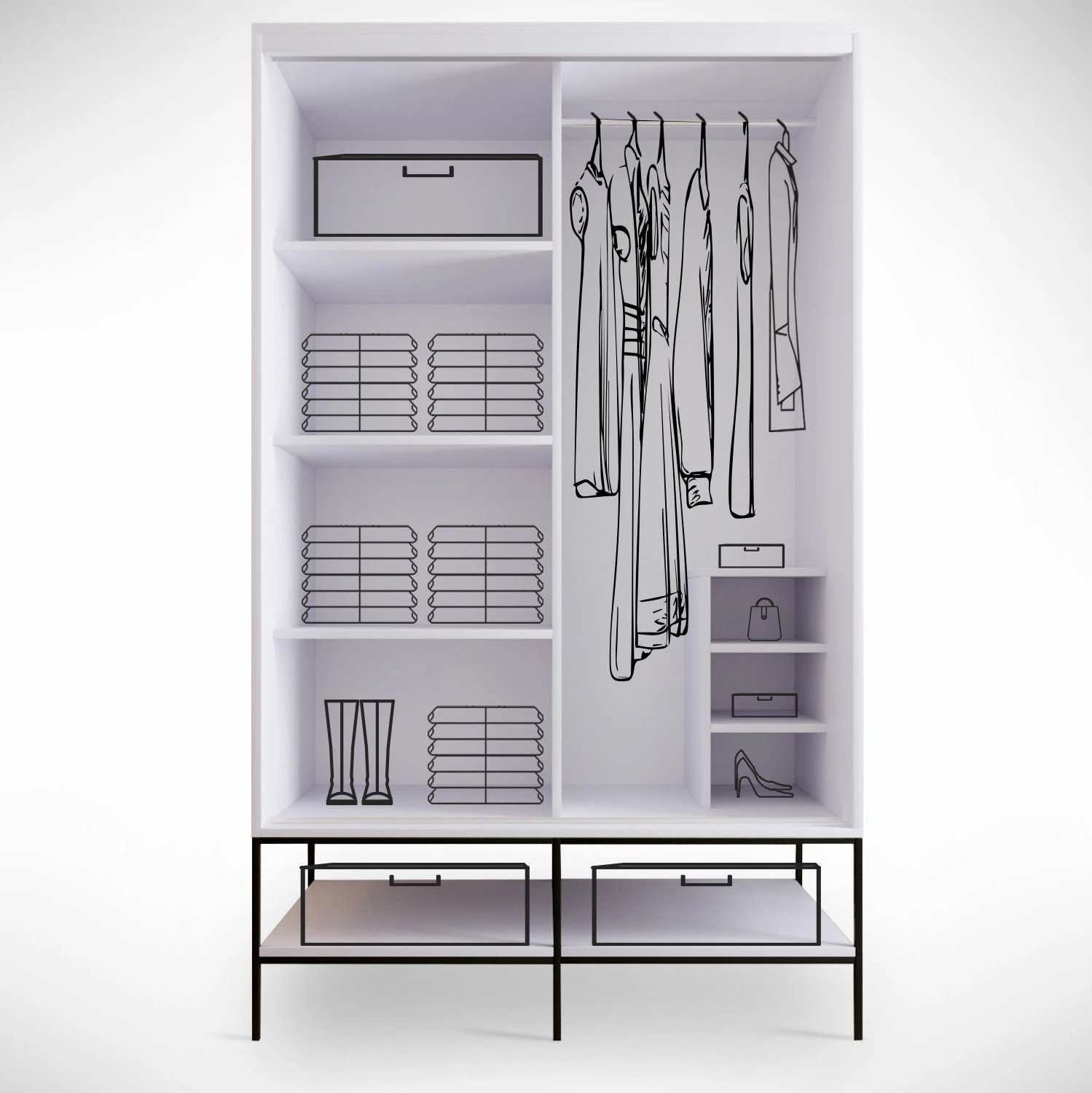 Dollap Hanah Home, Martin 120, i bardhë