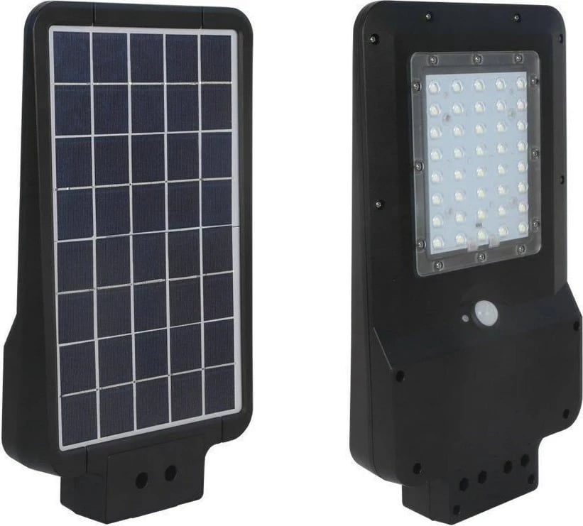 Dritë rruge solare V-TAC 15W LED, E zezë