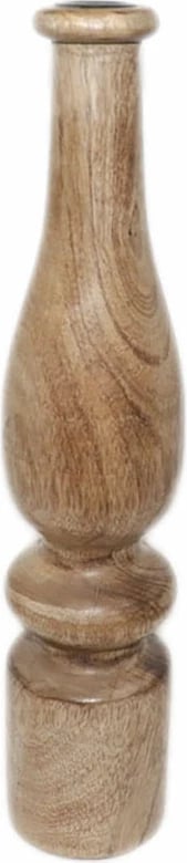 Mbajtëse qirinjsh BOLH, dru natyral, 8x8x36 cm