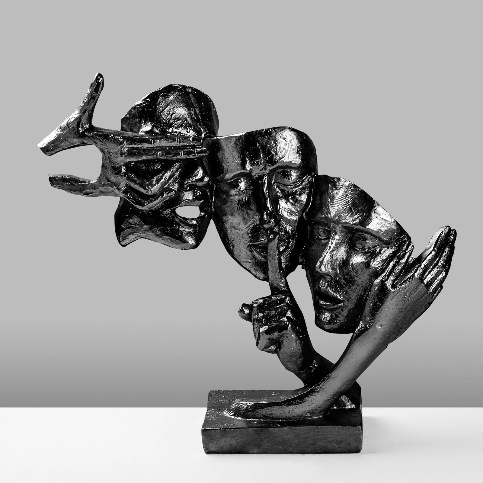 Objekt dekorativ Evila Originals, Yak-034-C, ngjyrë e zezë