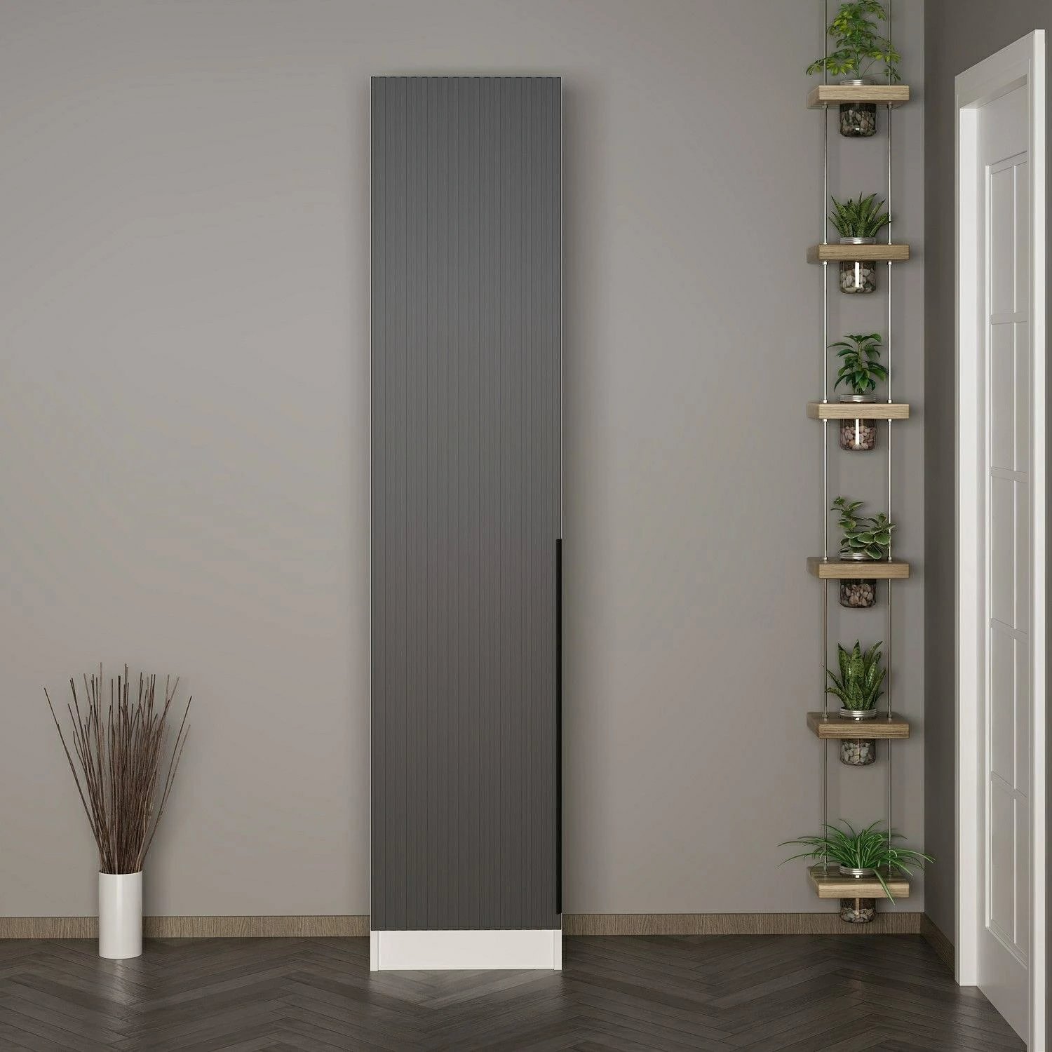 Stendë korridori Skye Decor, ngjyrë antracit, Noah - 8263