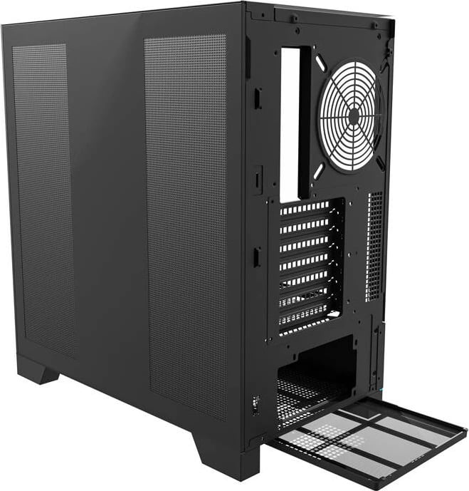 Kasë Darkflash DY450, ATX Mid Tower, pa ventilatorë, xham i temperuar, e zezë