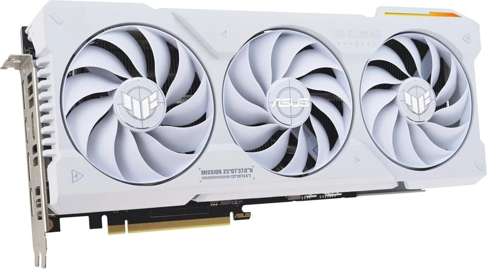 Kartë Grafike ASUS TUF Gaming TUF-RTX4070TIS-O16G-WHITE-GAMING, NVIDIA GeForce RTX 4070 Ti SUPER, 16 GB GDDR6X, e bardhë Kartë Grafike ASUS TUF Gaming TUF-RTX4070TIS-O16G-WHITE-GAMING, NVIDIA GeForce RTX 4070 Ti SUPER, 16 GB GDDR6X, e bardhë
