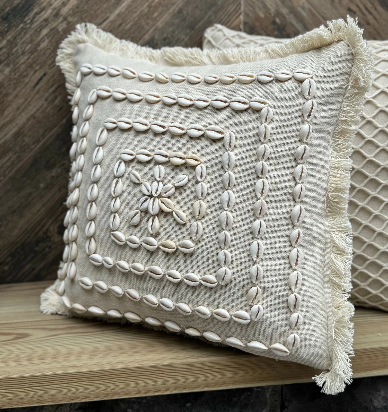 Jastëk mbulesë, ngjyrë bezhë, Evila Originals, Den002, 43x43cm