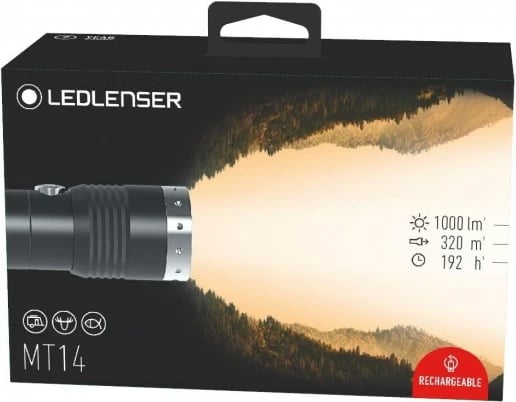 Dritë dore Ledlenser MT14, e zezë, argjendtë