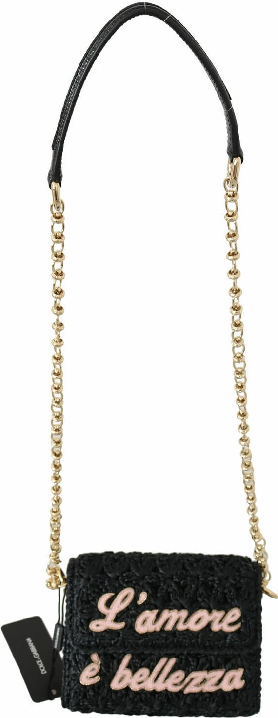 Çantë krahu për femra Dolce & Gabbana, e zezë