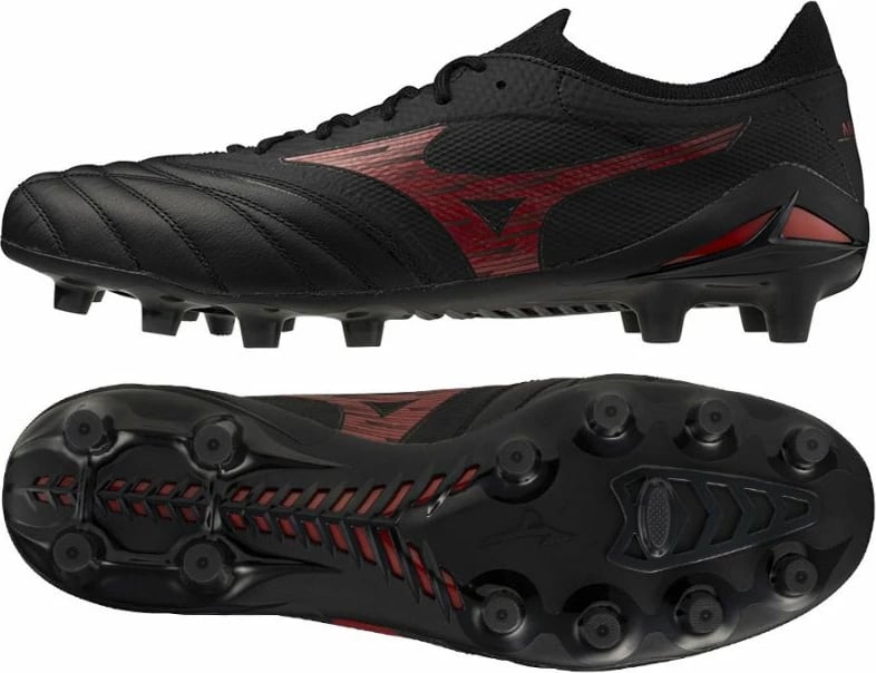 Atlete futbolli Mizuno për meshkuj/femra, të zeza/të kuqe