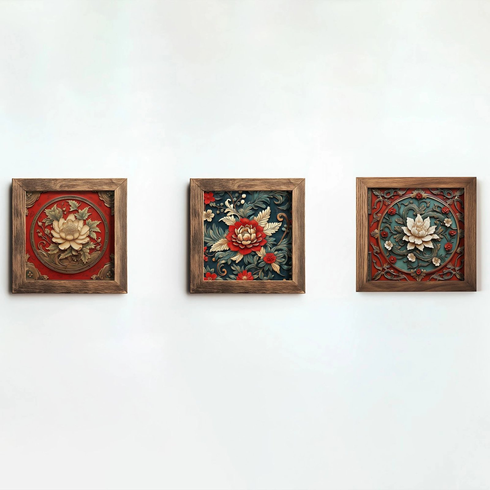 Pikturë dekorative me kornizë MDF (3 copë), Wallity, UKZM077