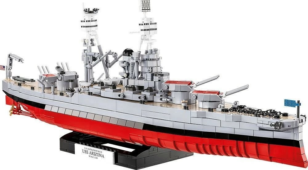 Set ndërtimi Cobi Klocki USS Arizona BB-39, 2046 pjesë, plastikë, Historical Collection