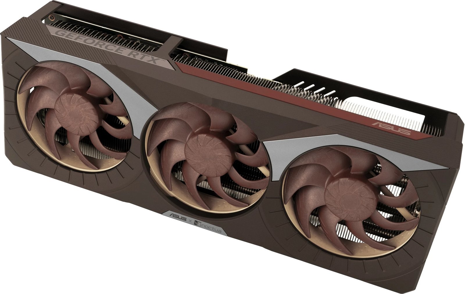 Kartelë grafike ASUS RTX 5080 Noctua OC Edition 16GB GDDR7, 3 ventilatorë, kafe Kartelë grafike ASUS RTX 5080 Noctua OC Edition 16GB GDDR7, 3 ventilatorë, kafe