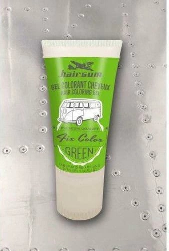 Xhel ngjyrosës për flokë Hairgum Fix Color unisex e gjelbër