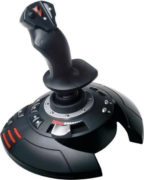 Joystick gaming, Thrustmaster T.Flight Stick X 4160526, pa kabllo, 12 butona, 4 bosht, USB, PC/PS3, e zezë