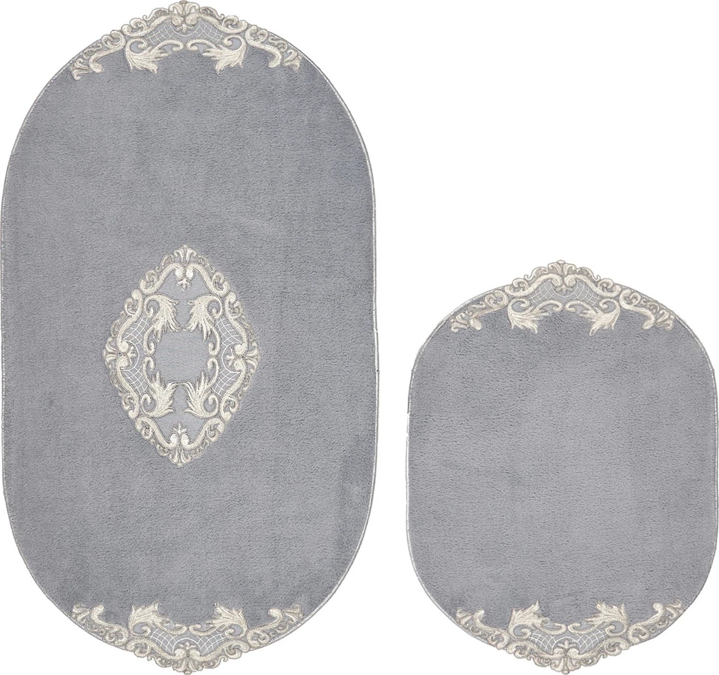 Set tapetash për banjo, 2 copë, ngjyrë gri, Mijölnir, Cot-Klzt5-25